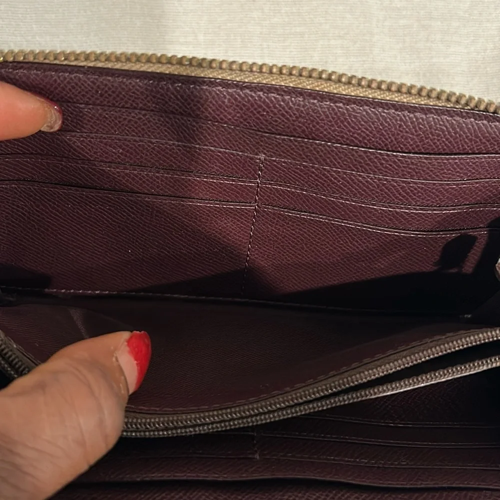 Coach long zippy wallet